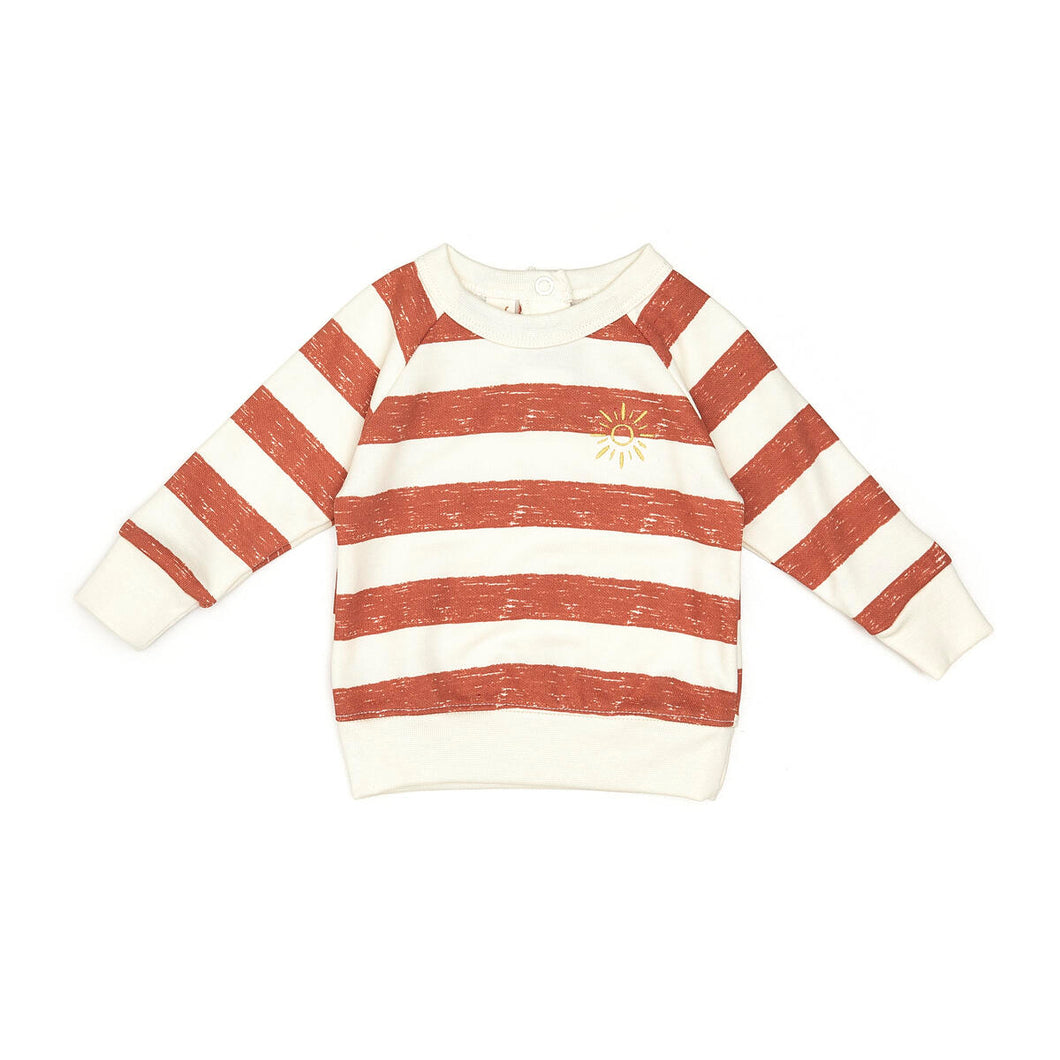 Terracotta Stripes Sun Pullover