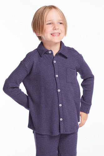 Avalon Blue Long Sleeve Button Down Shirt