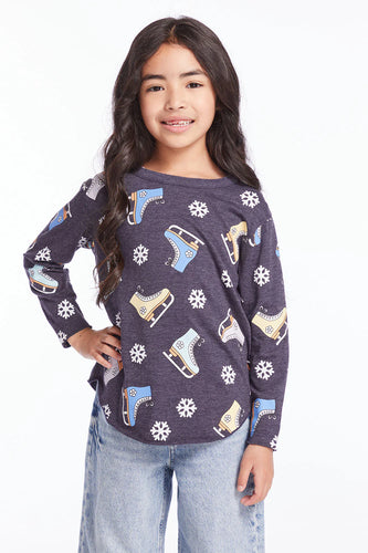 Allover Ice Skates Long Sleeve