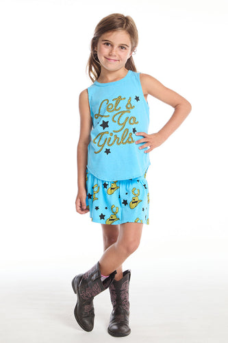 Let's Go Girls Shirttail Muscle Tee