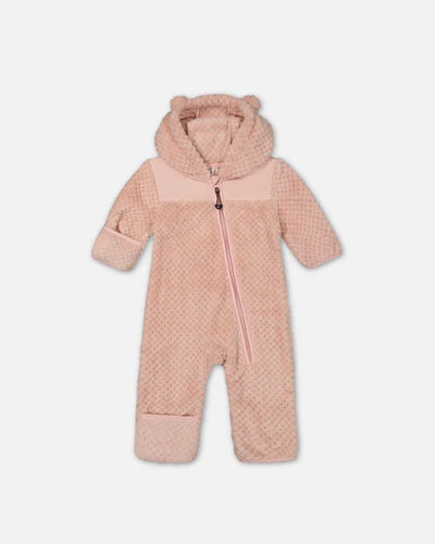 Plush Pink Baby One Piece