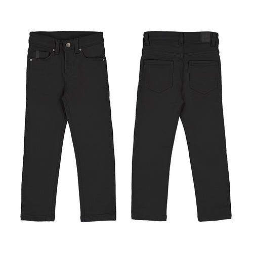 Black Soft Slim Fit Pants