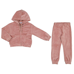 Rose Velour Sweatsuit