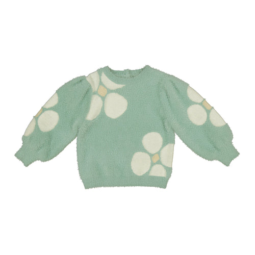 Jade Baby Flower Sweater