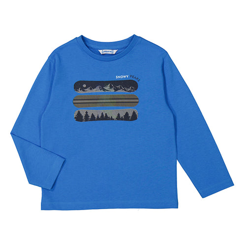 Cerulean Long Sleeve Snowboard Tee