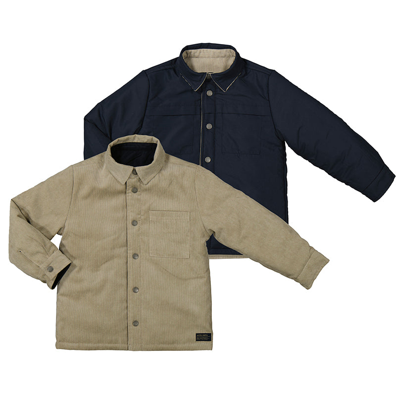 Navy/Oat Reversible Cord Jacket