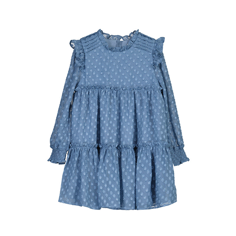 Cerulean Jacquard Dress