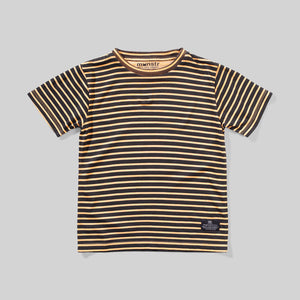 Peach Starsand Striped Short Sleeve Tee