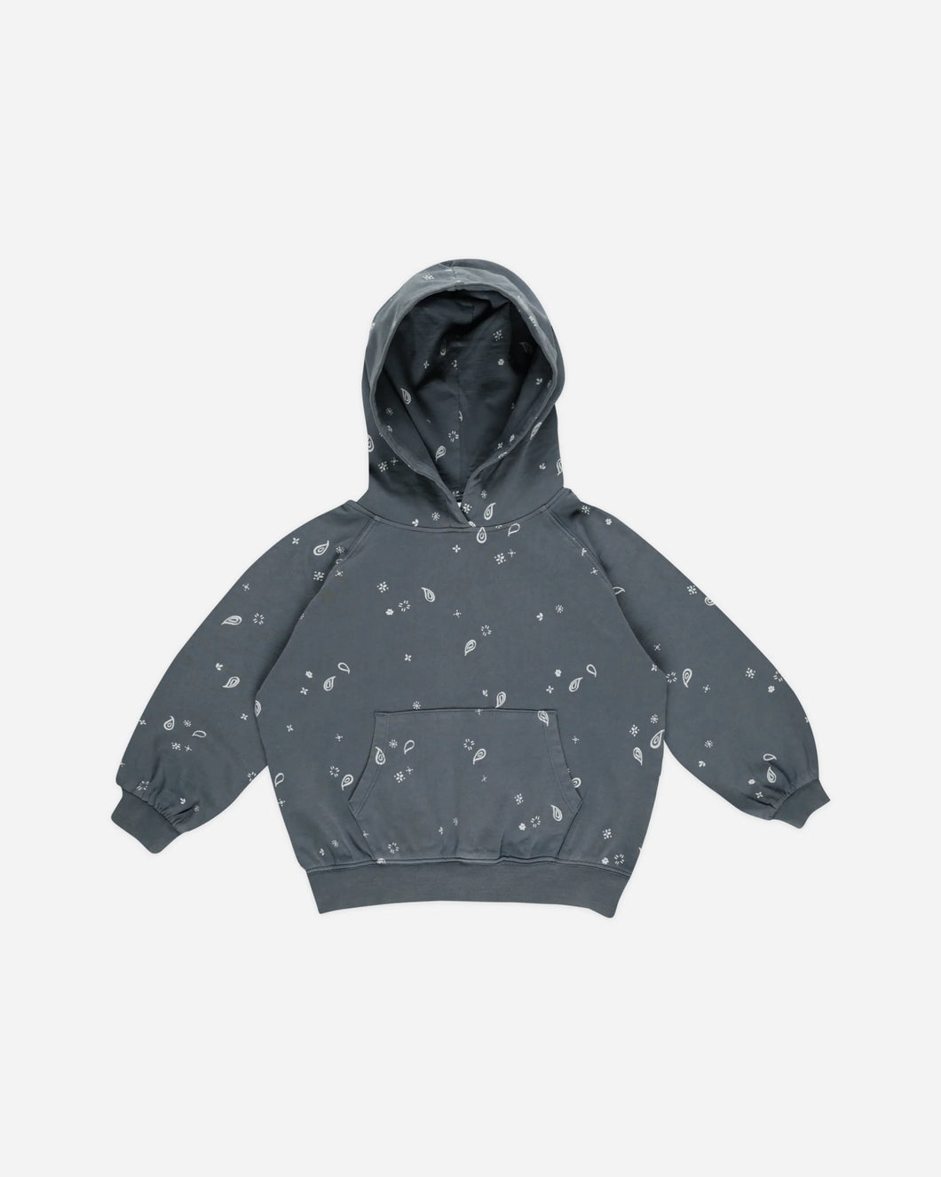 Indigo Raglan Paisley Hoodie