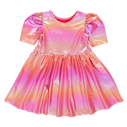 Rainbow Pink Lame Laurie Dress