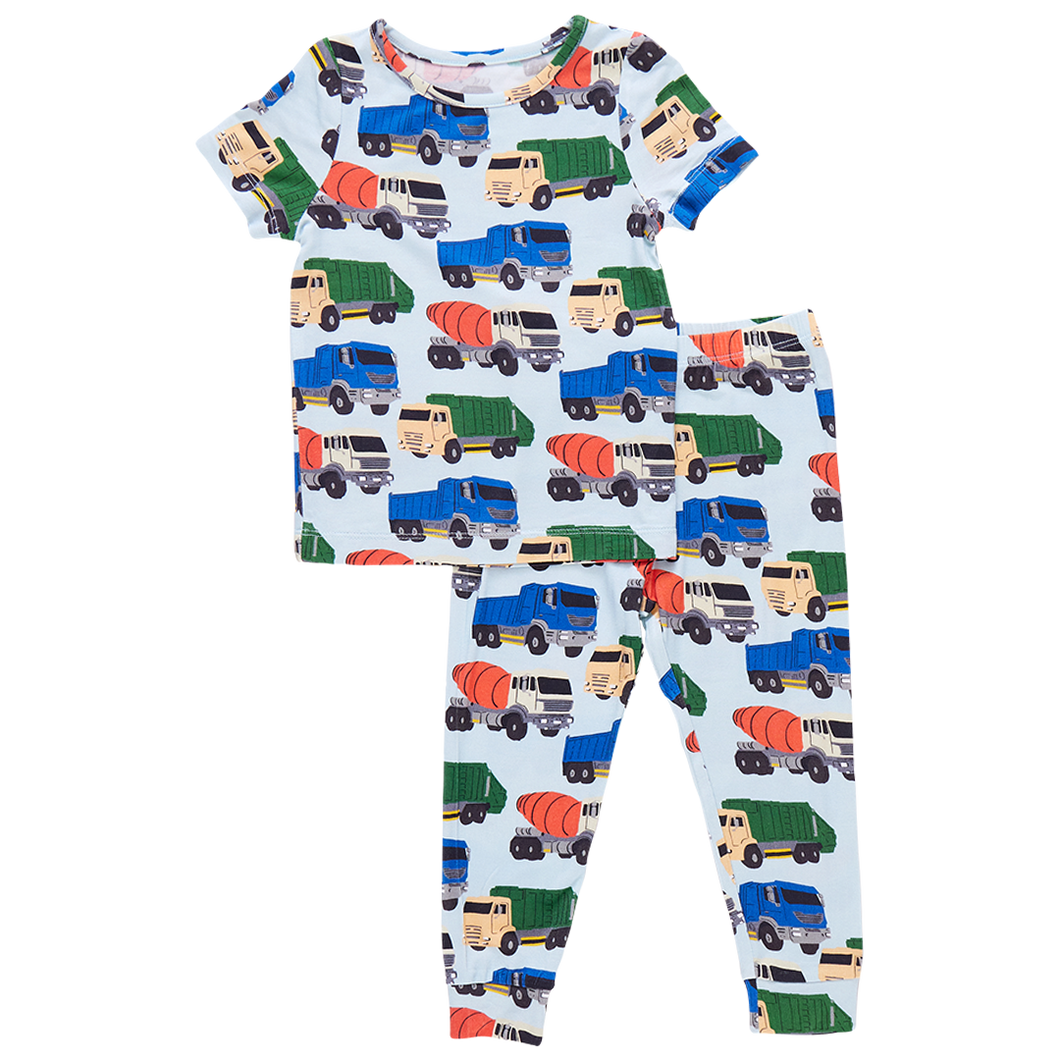 Dump Trucks Bamboo PJ Set