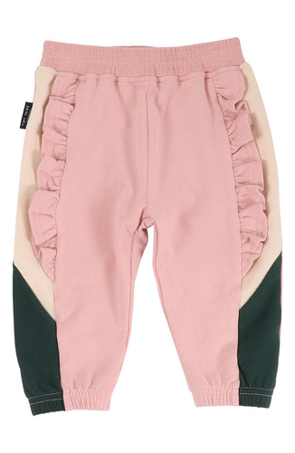 Powder Pink Ruffle Sweat Pant