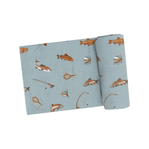 Trout Swaddle Blanket