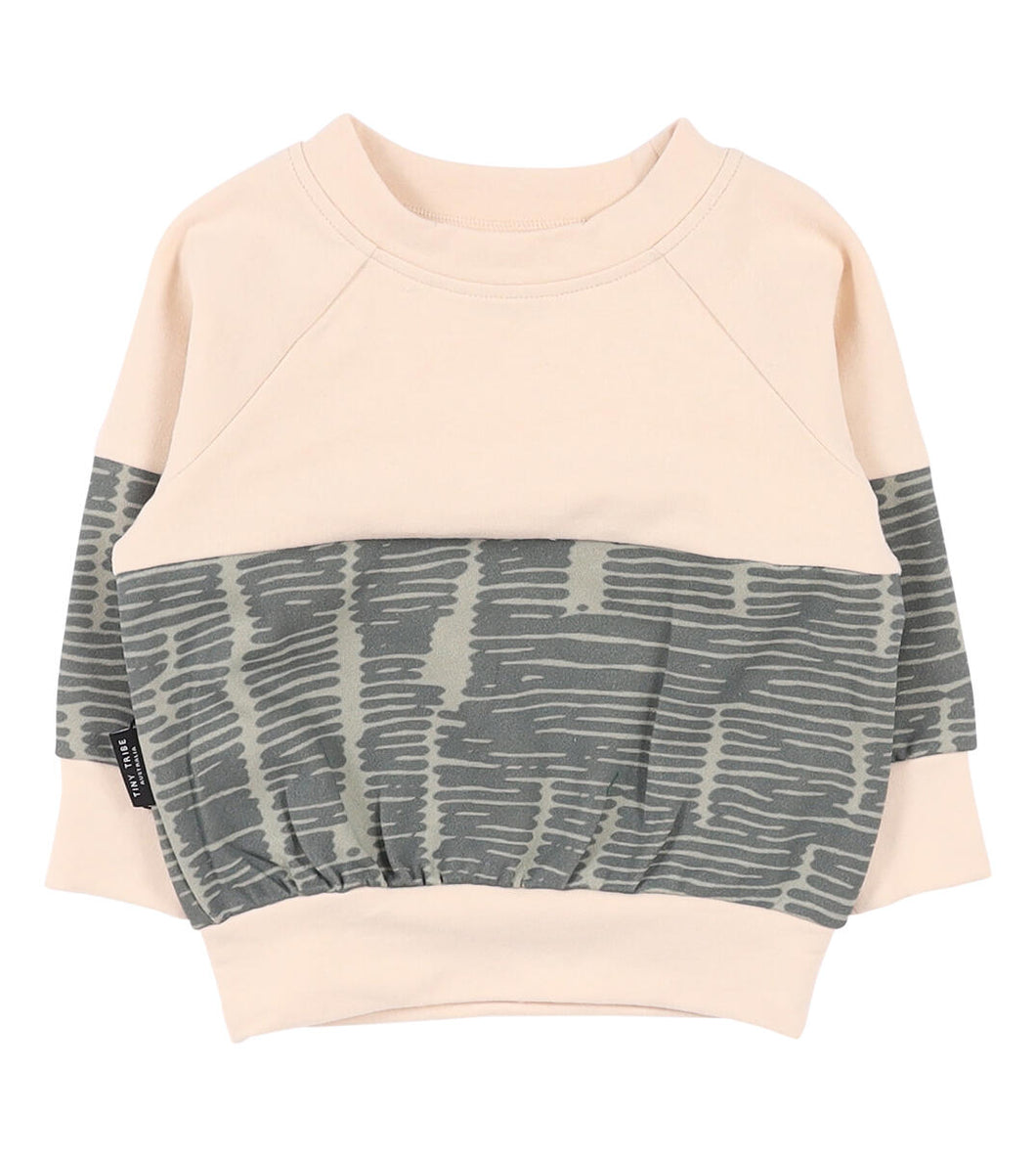 Broken Stripes Sweat Top