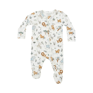 Delicate Safari 2 Way Zipper Footie