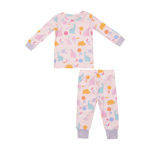 Floral Dinos Long Sleeve Loungewear Set