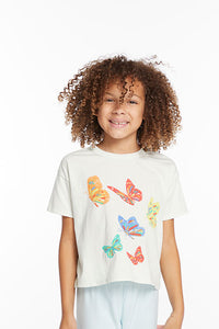 Aqua Glass Butterfly Isla Tee