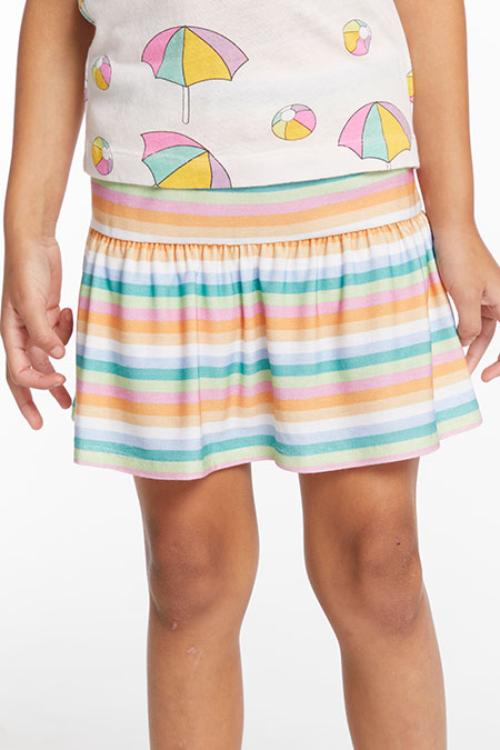 Sunshine Stripe Peplum Skort