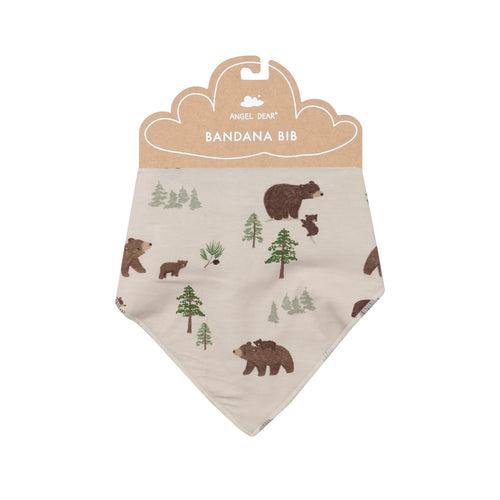 Sweet Brown Bears Bandana Bib