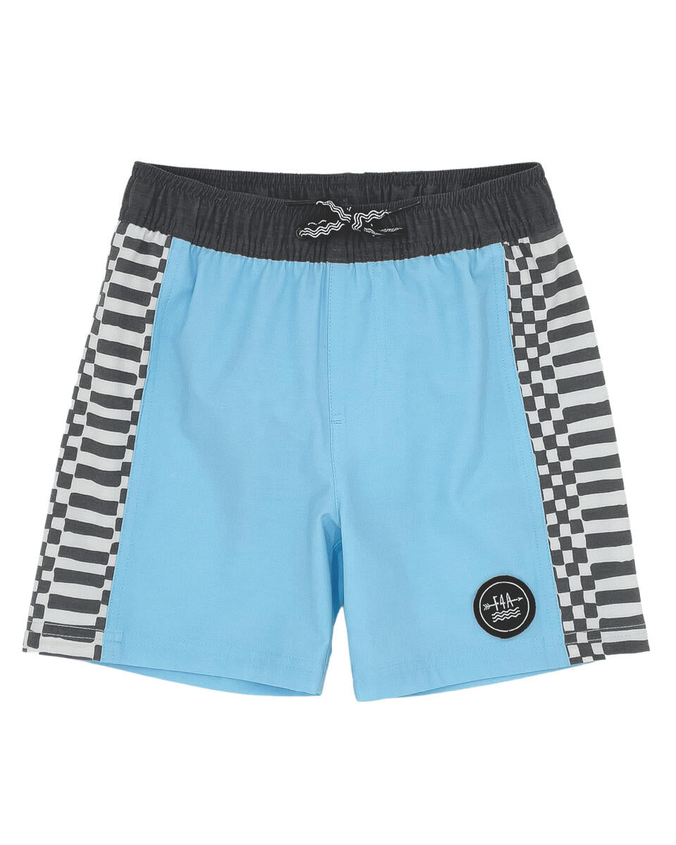 Crystal Blue San O Valley Swim Trunk