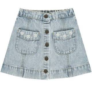 Light Washed Denim Denver Mini Skirt