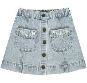 Light Washed Denim Denver Mini Skirt