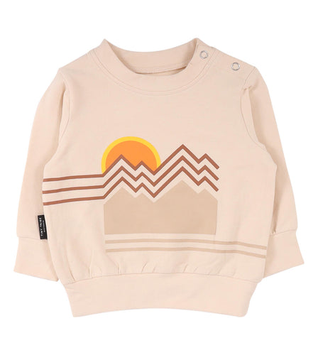 Cream Landscape Sweat Top