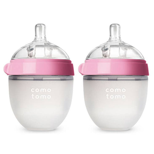 5oz Pink Baby Bottle Double Pack