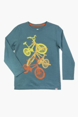 Bicycles Graphic Long Sleeve Tee