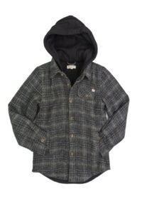 Black Moss Glen Hooded Shirt